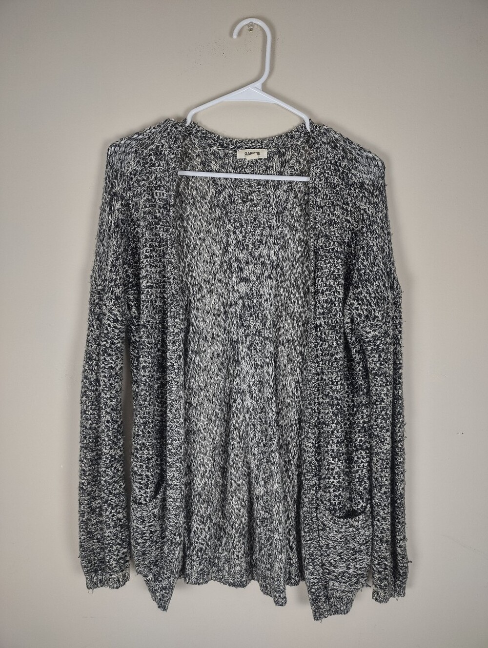 Garage Black and Gray Cardigan. Size XS-S